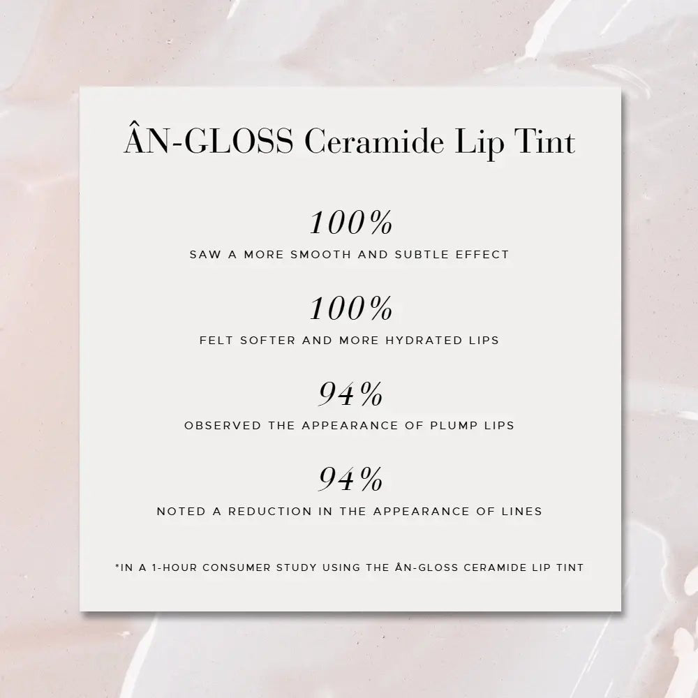 Anfisa An-Gloss Cermaide Lip Tint customer study - clear color