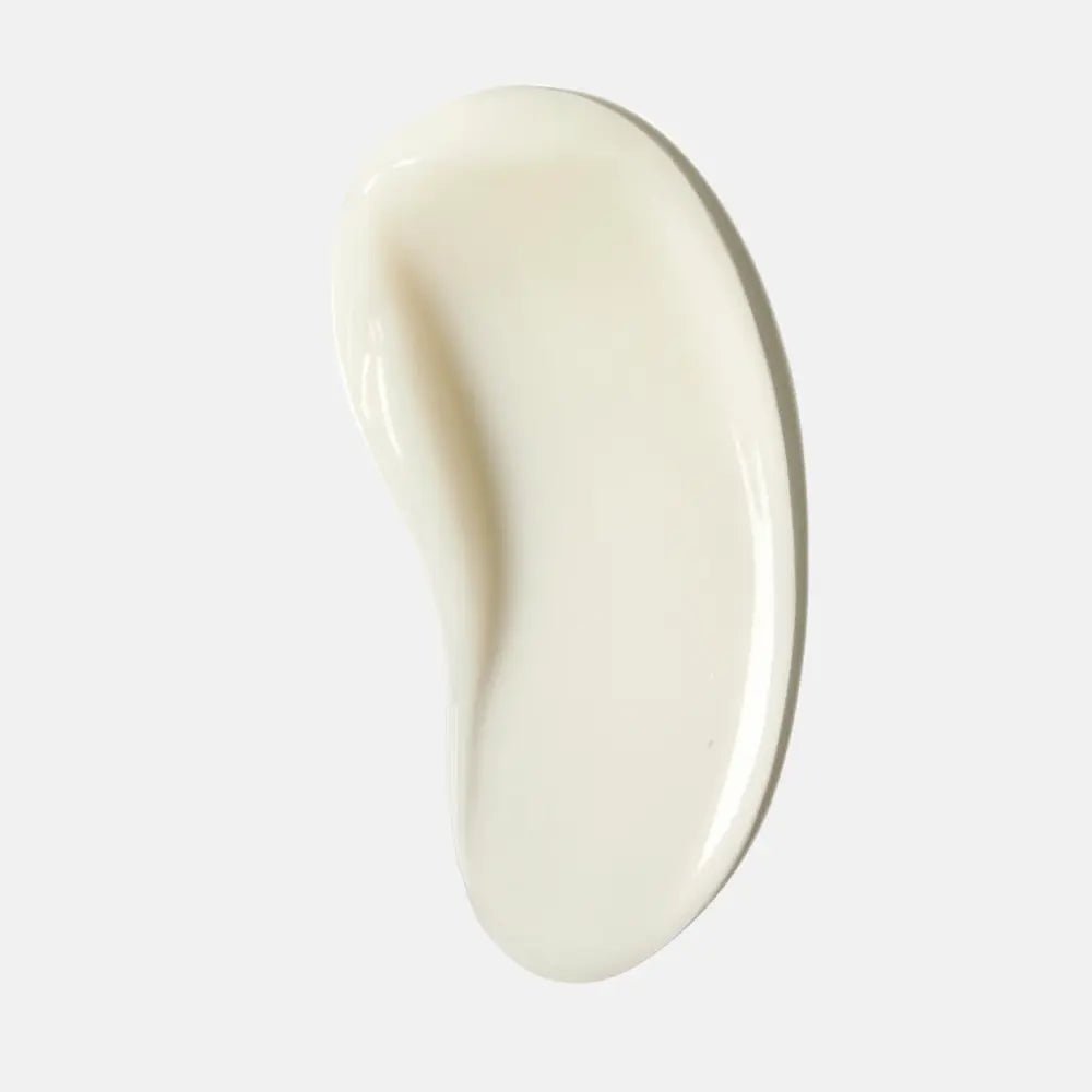 Beige-colored product on a light gray background