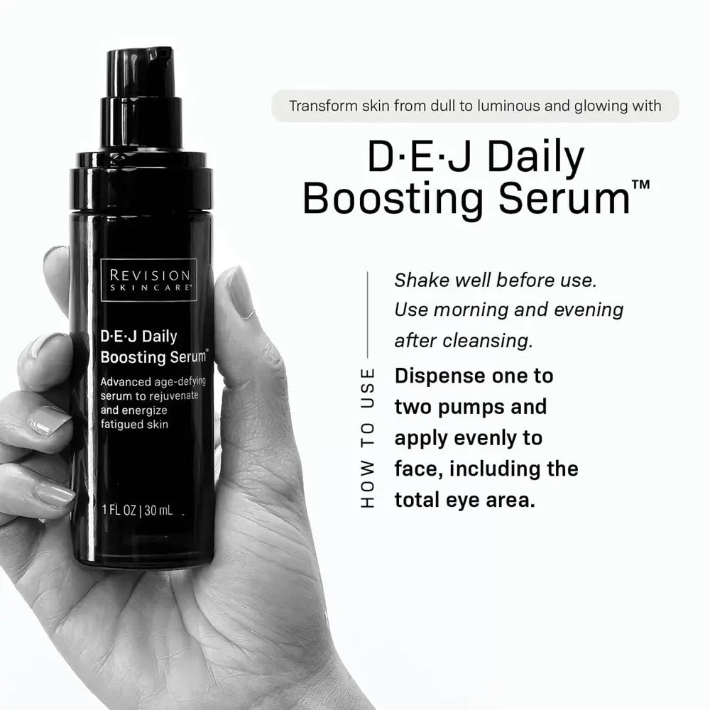 REVISION SKINCARE D·E·J Daily Boosting Serum how to use
