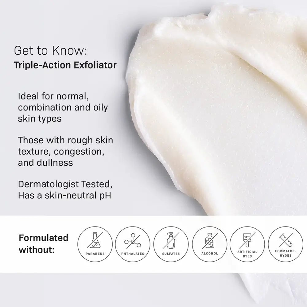 Revision Skincare Triple Action Exfoliator Features