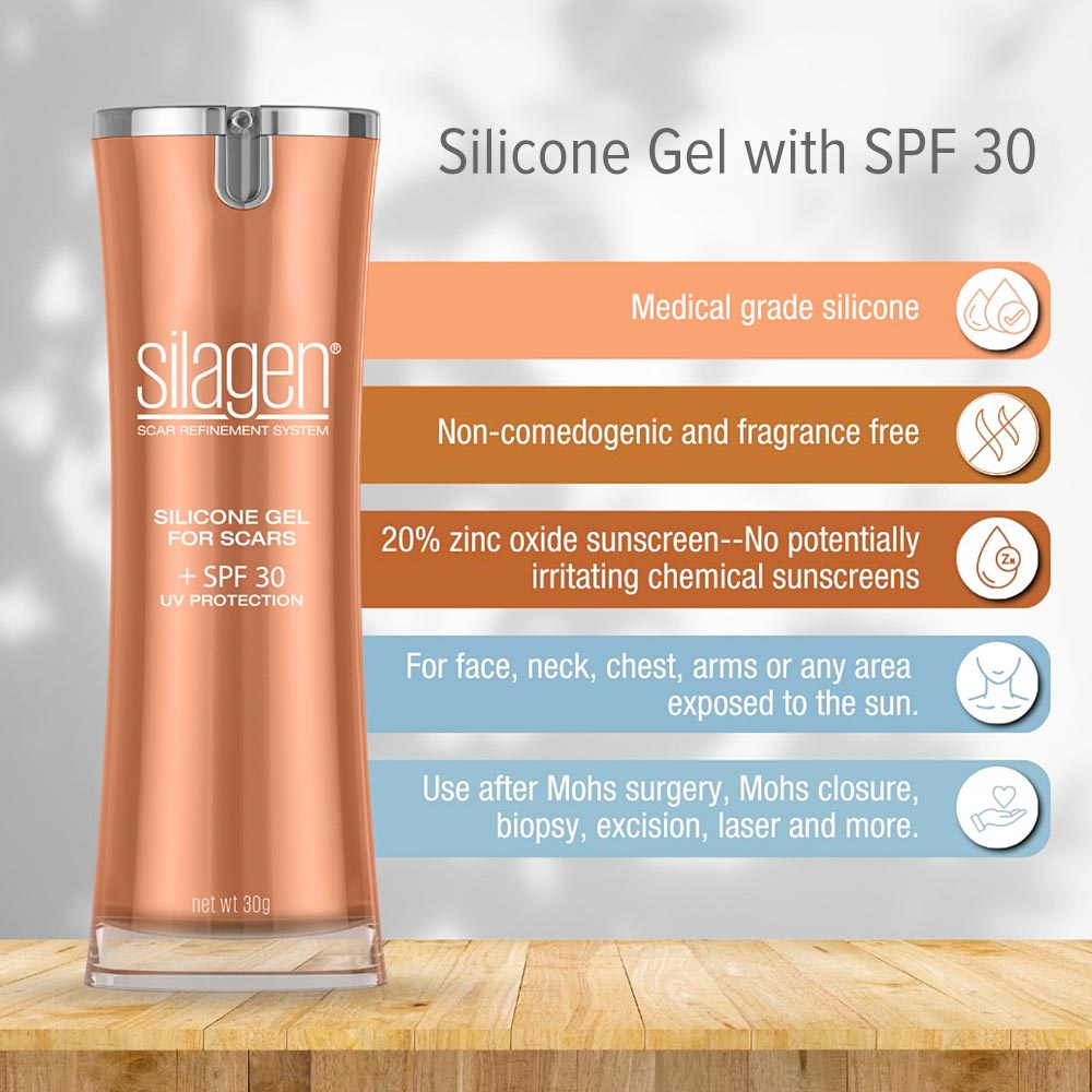 silagenĀ® silicone gel spf 30g benefits