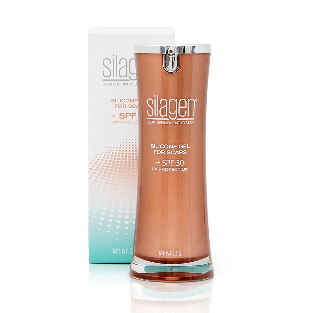 silagen silicone gel with sspf bottle and box