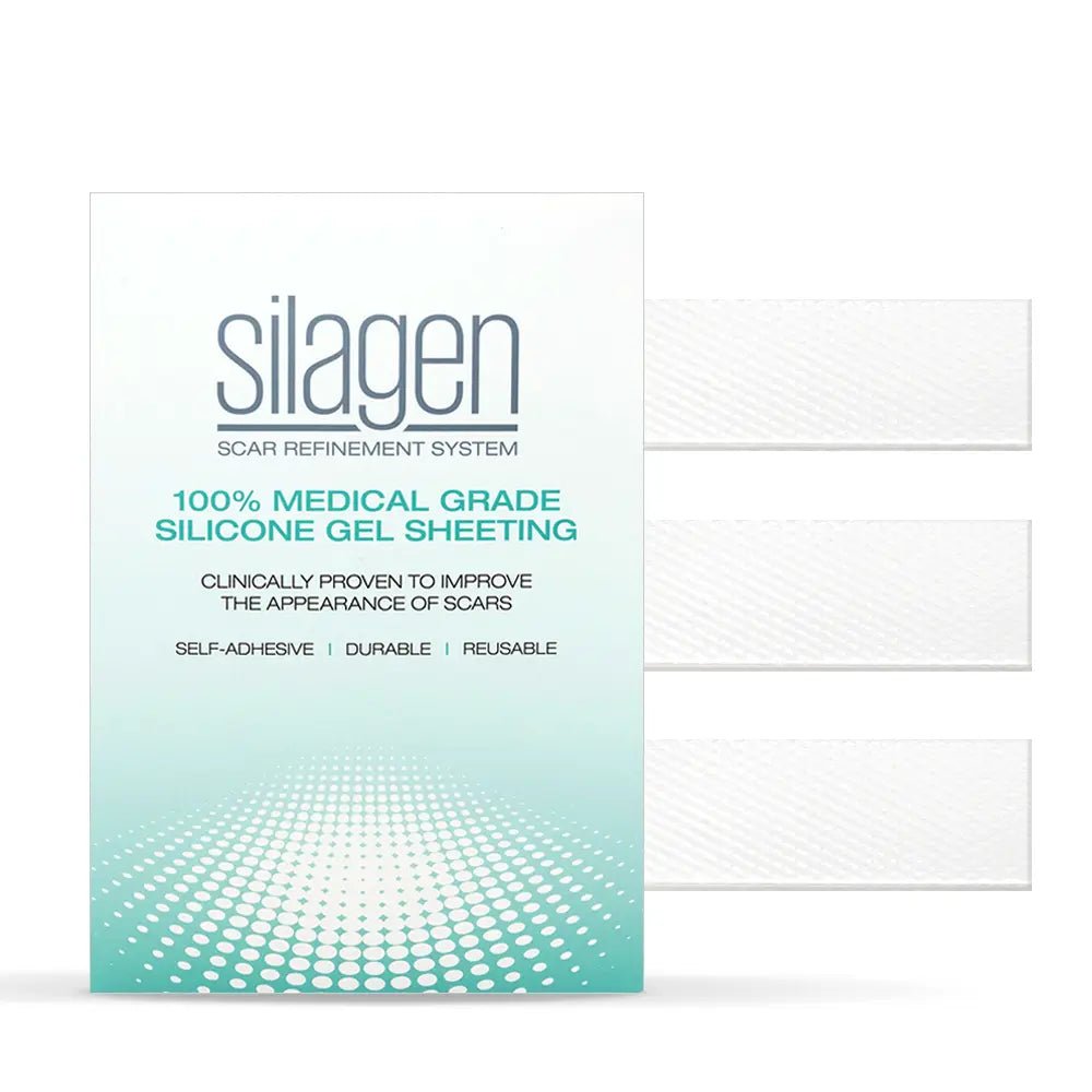 Silagen 1"x3" Reusable Silicone Scar Strips CLEAR