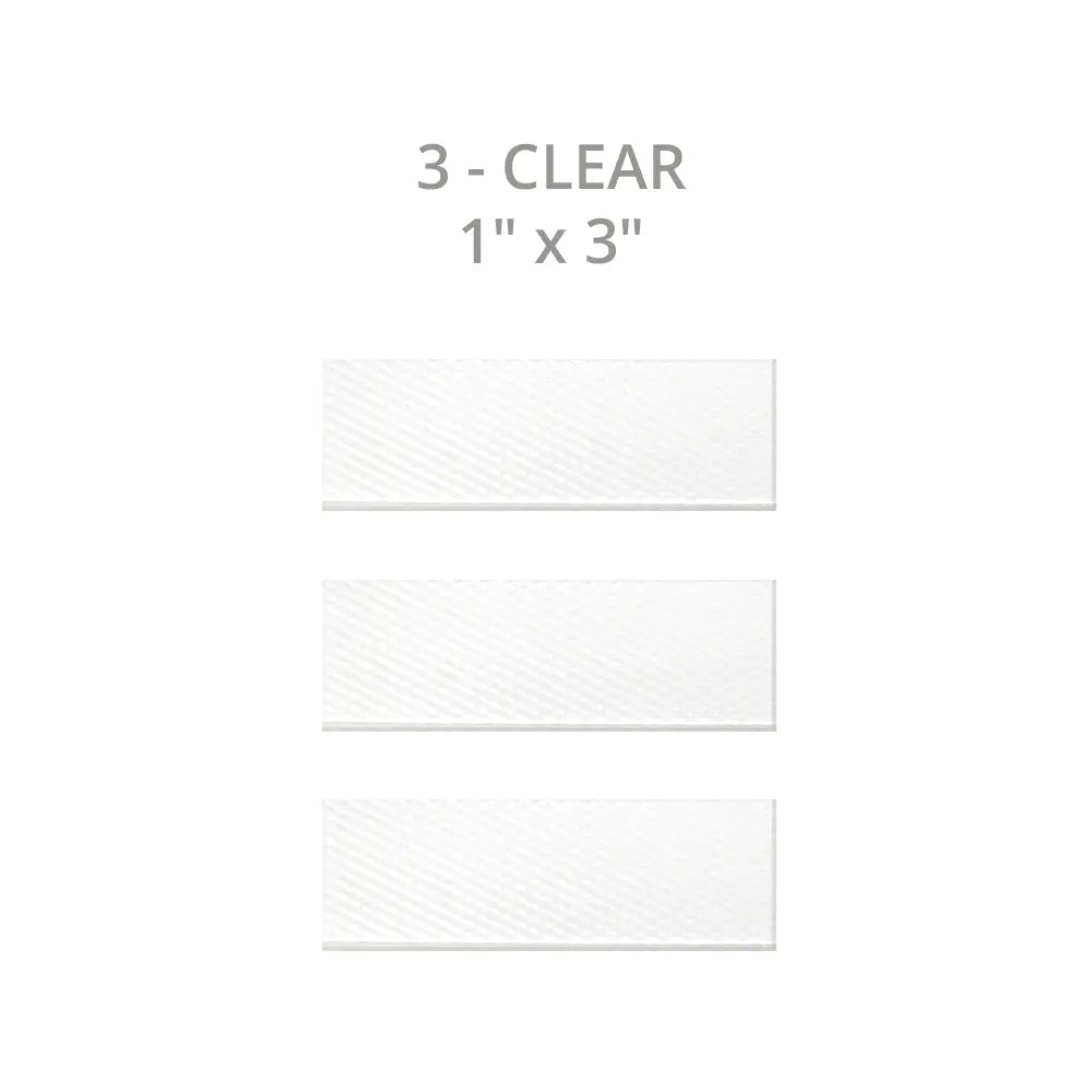 Silagen 1"x3" Reusable Silicone Scar Strips CLEAR