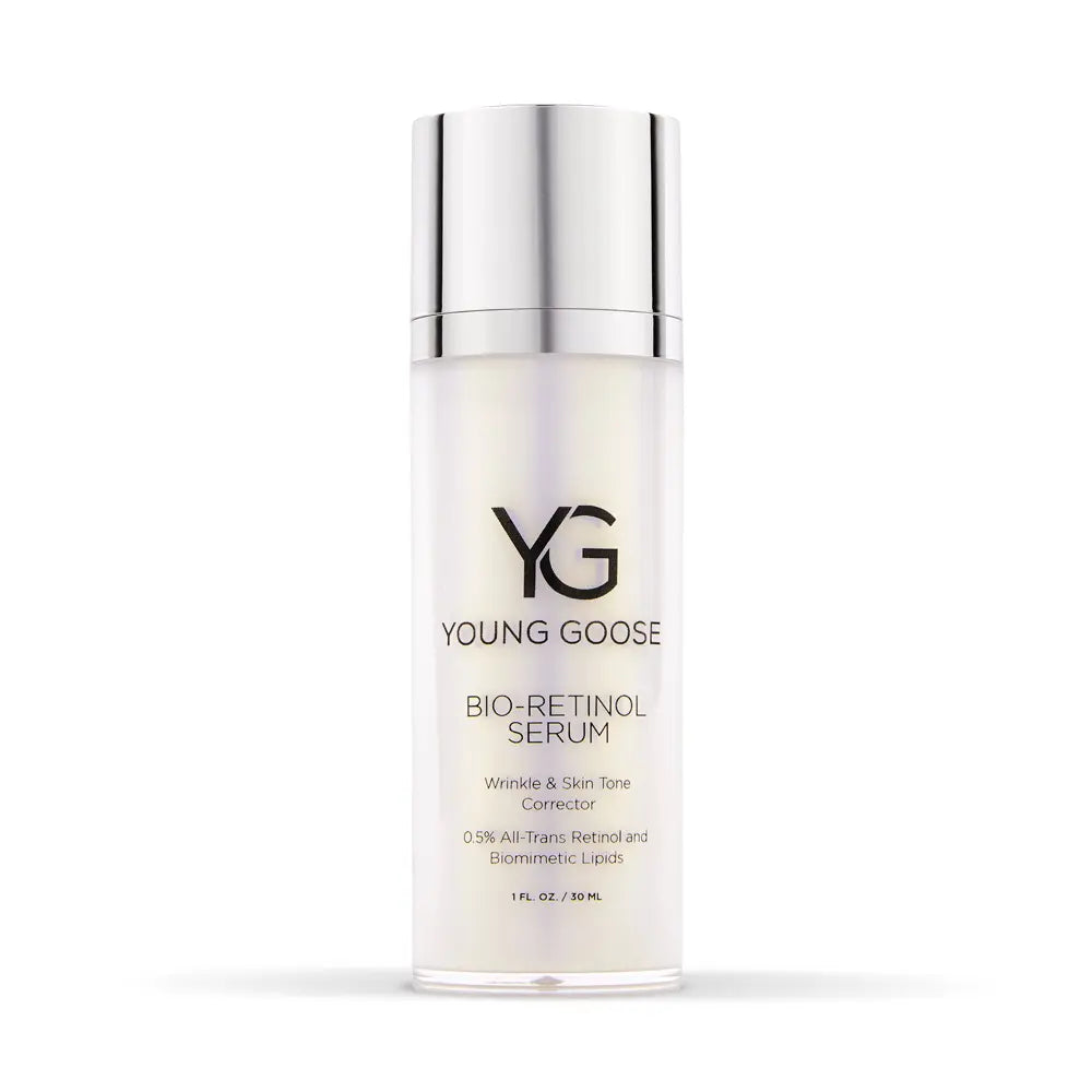 Young Goose Bio-Retinol helps reduce wrinkles and improves skin tone - full size bottle