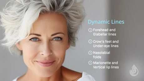 Dynamic lines and wrinkles appear with facial movement, learn how to improve them.