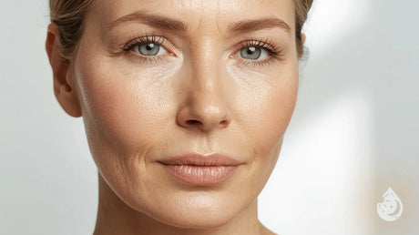 Mature woman with healthy-looking skin illustrating facial changes and skincare support during GLP-1 weight loss.