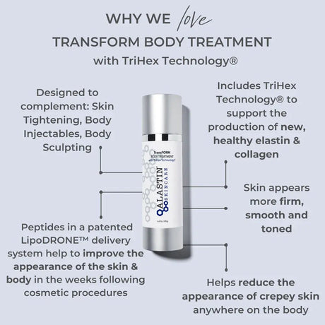 ALASTIN TransFORM Body Treatment with TriHex Technology benefits