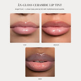 Anfisa An-Gloss Ceramide Lip GLoss Angel Food Color on different skin colors