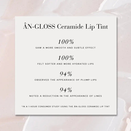 Anfisa An-Gloss Cermaide Lip Tint customer study - clear color