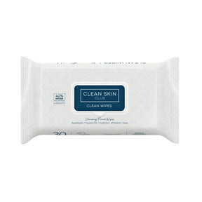 Clean Skin Club Clean Wipes on white background