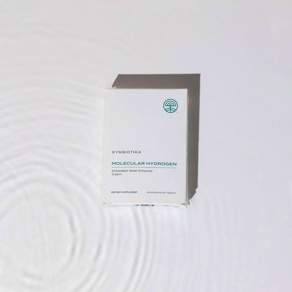 Cymbiotika Molecular Hydrogen packaging on a white background