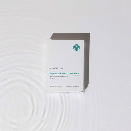 Cymbiotika Molecular Hydrogen packaging on a white background