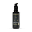 A black pump bottle of Cymbiotika The Omega dietary supplement with gold lettering and graphics, set against a plain white background.