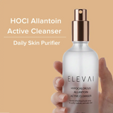Hand holding Elevai HOCl Allantoin Active Cleanser, a daily hypochlorous acid skin purifier