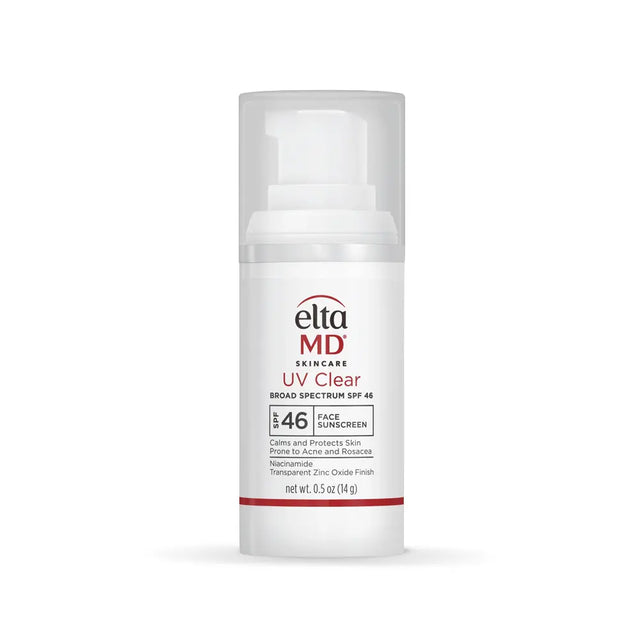 EltaMD UV Clear Untinted Travel Size Bottle on white background