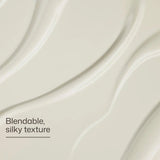 Close-up of a blendable, silky texture with wavy patterns.