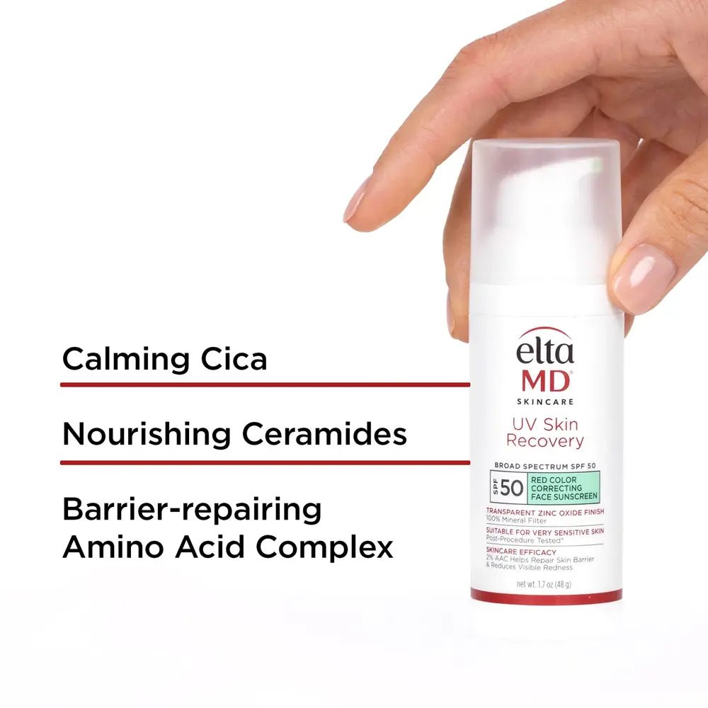 EltaMD UV UV Skin Recovery Red Color Correcting GREEN TINT Broad Spectrum SPF 50