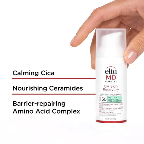 EltaMD UV Skin Recovery Red Color Correcting GREEN TINT Broad Spectrum SPF 50