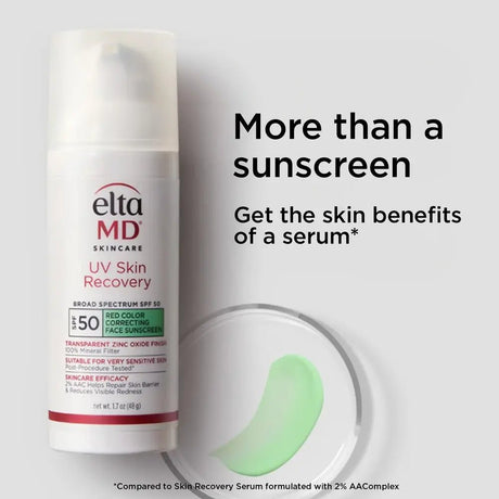 EltaMD UV Skin Recovery Red Color Correcting GREEN TINT Broad Spectrum SPF 50