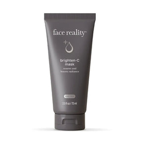 Tube of 'face reality' brighten-C mask on a white background