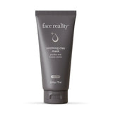 Tube of 'face reality' soothing clay mask on a white background