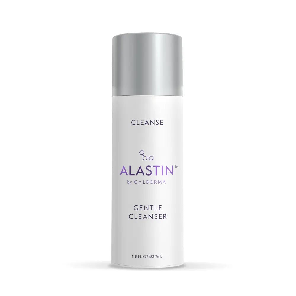 Alastin Gentle Cleanser travel size bottle on a white background