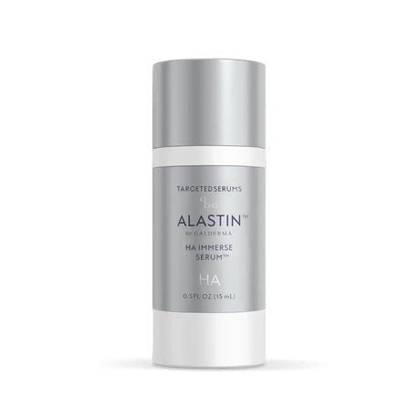 Alastin skincare HA Immerse serum bottle on a white background