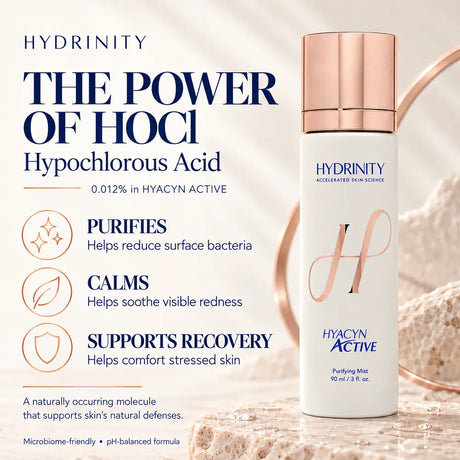 HYDRINITY Hyacyn Active  HOCl Hypochlorous Acid benefits