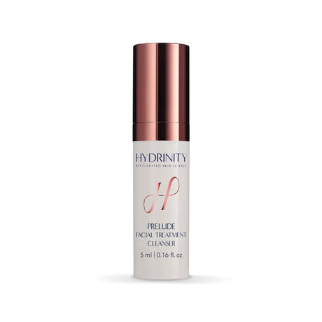 Experience size bottle of Hydrinity Prelude Facial Treatment Cleanser with a copper cap