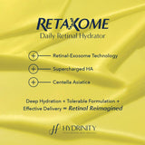 Hydrinity RetaXome Retinal Hydrator ingredients great on sensitive skin