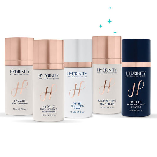 HYDRINITY Travel Size Bundle with Restorative HA Serum - Your Skincare Source