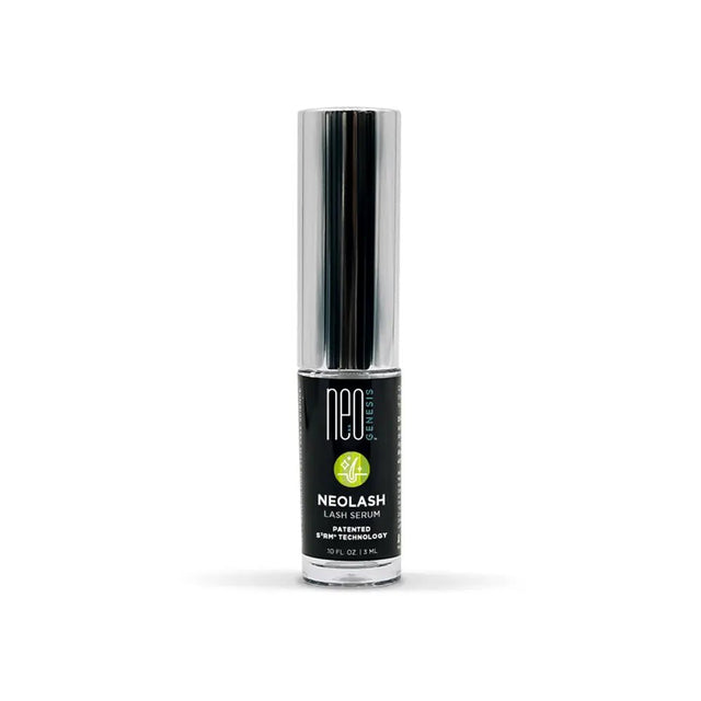 Neolash lash serum bottle on a white background