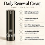 Ourself Daily Renewal Cream features and benefits with the product bottle