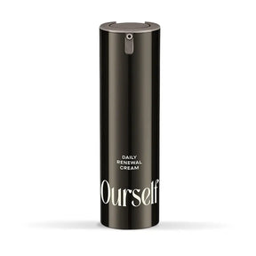 Ourself Daily Renewal Cream bottle on white background