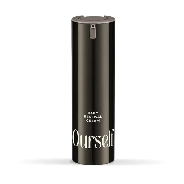 Ourself Daily Renewal Cream bottle on white background