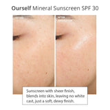 Ourself Mineral Sunscreen SPF 30 before after results
