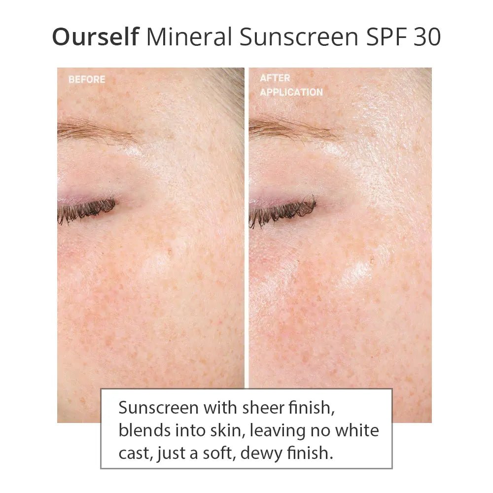 Ourself Mineral Sunscreen SPF 30 results