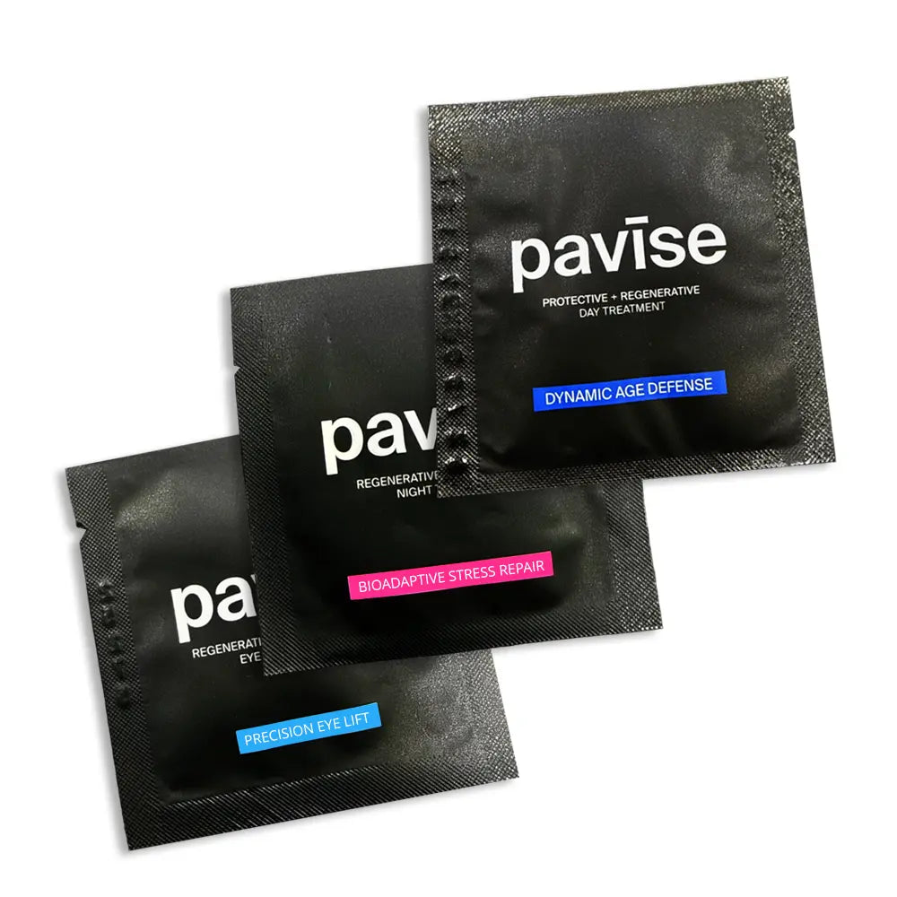 Gift- Pavise 3 Samples Pack - 1 Precision Eye, 1 Bioadaptive Serum, 1 Dynamic Age SPF