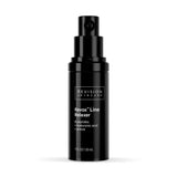 A black cylindrical pump bottle of Revision Skincare Revox Line Relaxer 1 fl oz, shown against a plain white background.