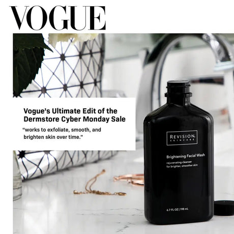 Revision Skincare Brightening Facial Wash Featured on Vogue