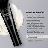 Revision Skincare C+ Brightening Eye Complex with text on benefits and usage.