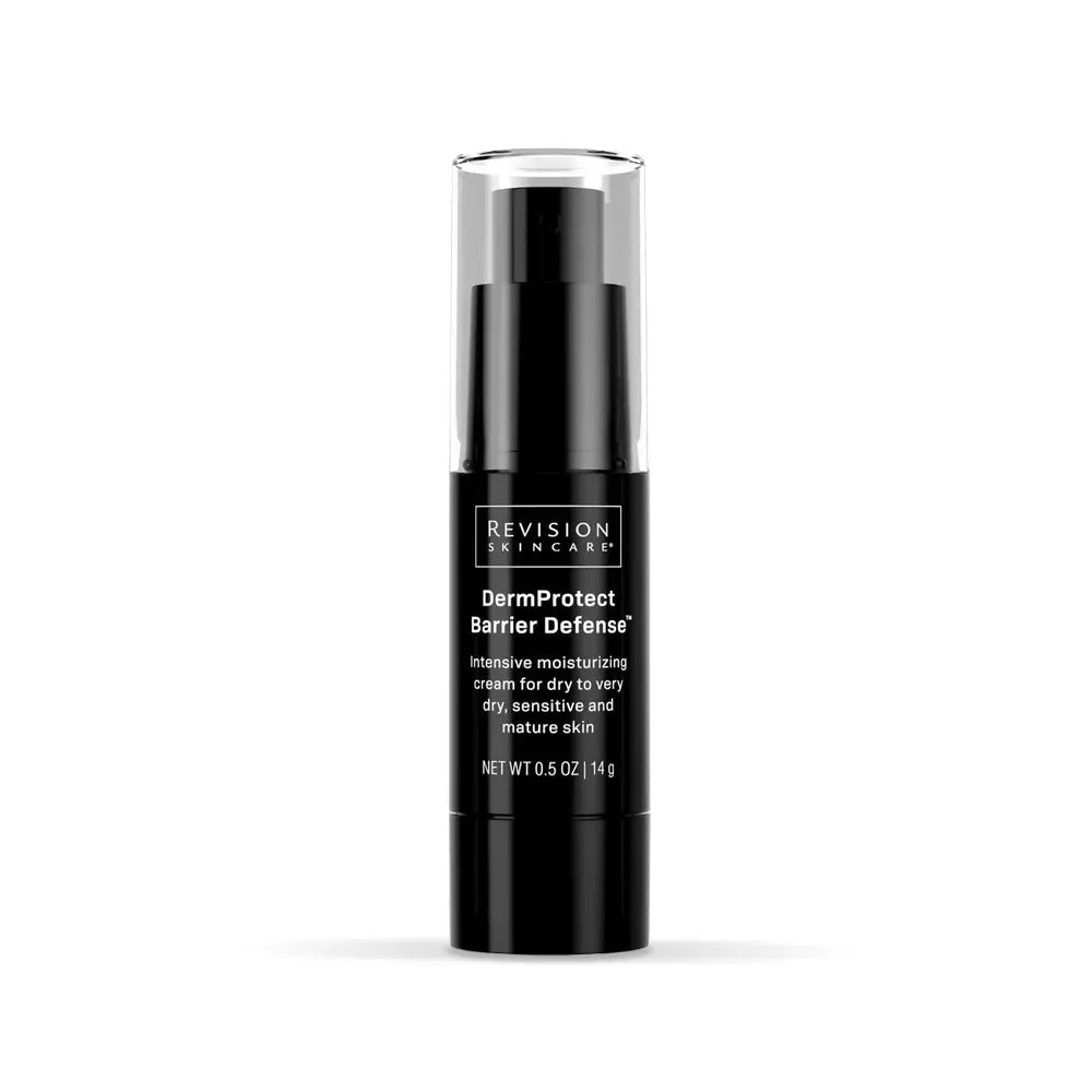 Skincare bottle labeled 'Revision Skincare' on a white background
