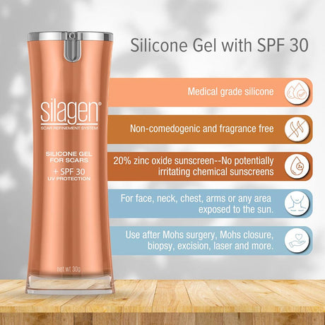 Silagen® Silicone Gel SPF 30g benefits