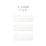 Silagen 1"x3" Reusable Silicone Scar Strips CLEAR