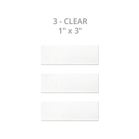 Silagen 1"x3" Reusable Silicone Scar Strips CLEAR