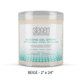 Silagen Silicone Extremity/ Abdominal Sheet 2" x 24" - BEIGE