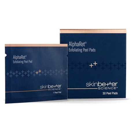 AlphaRet Exfoliating Peel Pad package from skinbetter science on a white background