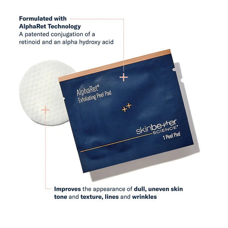 AlphaRet Exfoliating Peel Pad with AlphaRet Technology on a white background