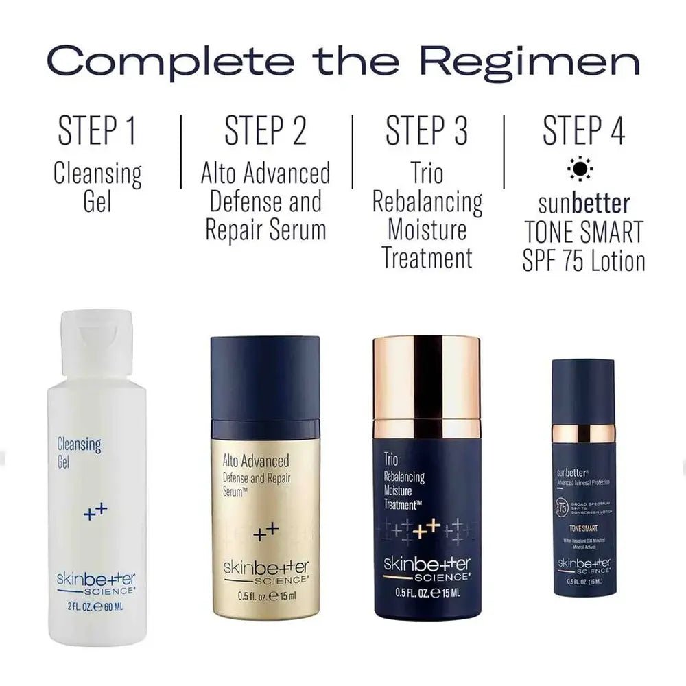Daily Essentials Travel Set regimen steps